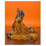 Fenton Art Glass Autumn Gold Foal Figurine