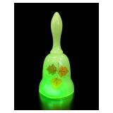 Fenton Art Glass Hand-Painted Autumn Leaves Bell