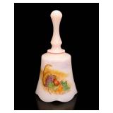 Fenton 1990 Thanksgiving Hand Painted Bell