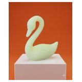 Vintage Fenton Custard Satin Glass Swan