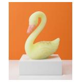 Fenton Custard Satin Glass Swan Figurine