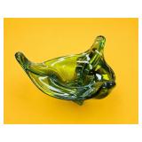 Viking Art Glass Epic Line Green Bowl