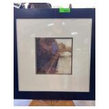 Framed City River Scene Photograph, 24 1/2ï¿½