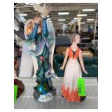 Goebel Lady Figurine and Lenox Millennium Pew