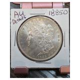 1885 Morgan Silver Dollar AU Details
