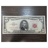 1963 $5 United States Red Seal Note