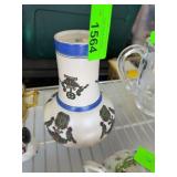 Japanese Ceramic Water Vessel w Cup Set