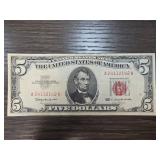 1963 Red Seal $5 United States Note