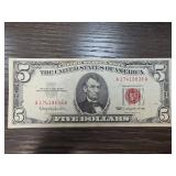 1963 Red Seal $5 United States Note