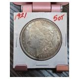 1921 Morgan Silver Dollar