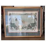 Framed Signed Art Print 39.5' x 32'