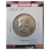 1952-D Franklin Half Dollar