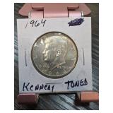 1964 Kennedy Half Dollar Toned