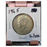 1965 Kennedy Half Dollar Silver Coin