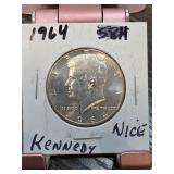 1964 Kennedy Half Dollar Silver Coin
