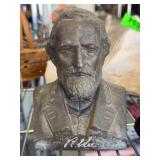 Lee County Bank Cast Metal Bank Bust