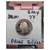2004 Texas Proof Silver Quarter Dollar