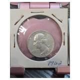 1962 Washington Quarter Dollar Coin