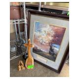 Lot: Framed Native Art, Crosses, Smallï¿½
