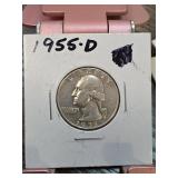 1955-D Washington Silver Quarter