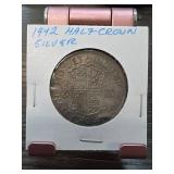 1942 Great Britain Silver Half Crown
