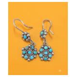 Sterling Silver and Turquoise Dangle Earrings