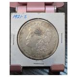 1921-S Morgan Silver Dollar