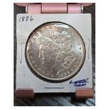 1886 Morgan Silver Dollar Coin