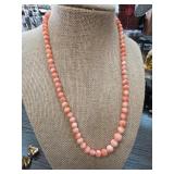 Coral Bead Necklace