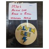 1970s Alvin Lee Rock N Roll Unused Patch