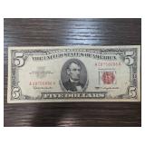 1963 $5 United States Red Seal Note