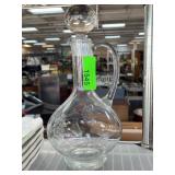 Clear Glass Decanter with Stopper