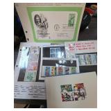 US Stamp Booklet Panes and FDCs Assortment