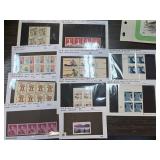 US Mint NH Plate Block and Strip Stamp Lot