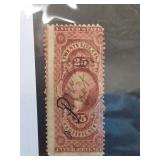 1862-68 US 25Â¢ Revenue Tax Stamp