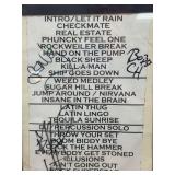Framed Signed Concert Setlist, Cypress Hill