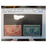 1928 Aeronautics Conference US Stamps Pair