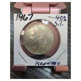1967 Kennedy Half Dollar 40% Silver