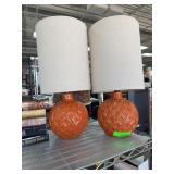 Orange Ceramic Table Lamps