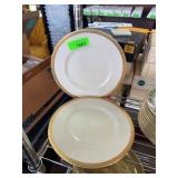 Syracuse China Old Ivory Gold Rim Plates