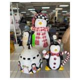 Ceramic Penguin Kitchen Canister Set