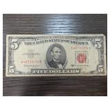 1963 US $5 Red Seal Legal Tender Note