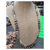 Native American Fetish Necklace Silver Beads