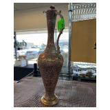 Brass and Copper Engraved Ewer