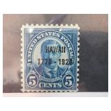 1928 Hawaii Overprint 5 Cent US Stamp