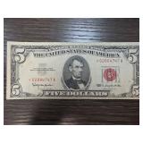 1963 $5 United States Red Seal Note