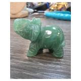 48.5g Jade Carved Elephant Figurine