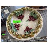 Hand-Painted Ceramic Fruit Motif Bowl