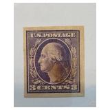 US #345 Washington 3 Cent Deep Violet Stamp
