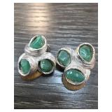 Swoboda Jade Clip-On Earrings